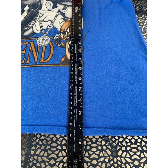 Vintage Y2K Mario Popeye Bart Sylvester buggs cartoon band T-shirt XL - Picture 6 of 6